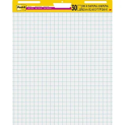 Post-it® Super Sticky Easel Pad, 25" x 30", White with Grid, 30 Sheets/Pad (560)