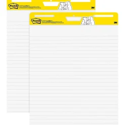 Post-it Super Sticky Wall Easel Pad, 25" x 30", Lined, 30 Sheets/Pad, 2 Pads/Pack (561WL-VAD-2PK)