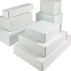 Quill Brand 6"x2"x2" Corrugated Mailers, White, 50/Bundle (M622)