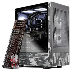 Skytech Ghost Gaming Desktop, Intel Core i5-13400F, 16GB RAM, 1TB SSD, Intel Arc A580 Graphics, Windows 11, White Camo