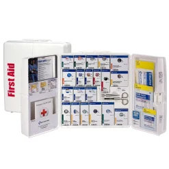 SmartCompliance Plastic First Aid Cabinet, ANSI Class A, 50 People, 242 Pieces (90608)