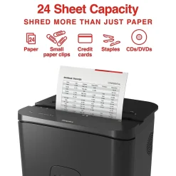 Staples 24-Sheet Cross-Cut Multi-Media Shredder (ST62156)