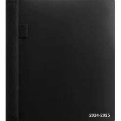 Staples 2024-2025 7" x 9" Academic Weekly & Monthly Appointment Book, Plastic Cover, Black (ST25497-23) Online