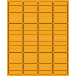 Tape Logic ® Rectangle Laser Labels, 1 15/16" x 1/2", Fluorescent Orange, 8000/Case (LL171OR) Discount
