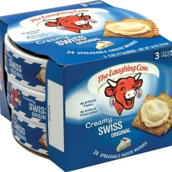 The Laughing Cow Creamy Creamy Swiss Cheese, 3/Pack (902-00065)