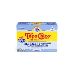 Topo Chico Sabores Blueberry Hibiscus Sparkling Water, 12 oz., 8 Cans/Pack (412570)
