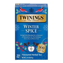 Twinings Decaf Winter Spice Herbal Tea Bags, 20/Box (F07058)