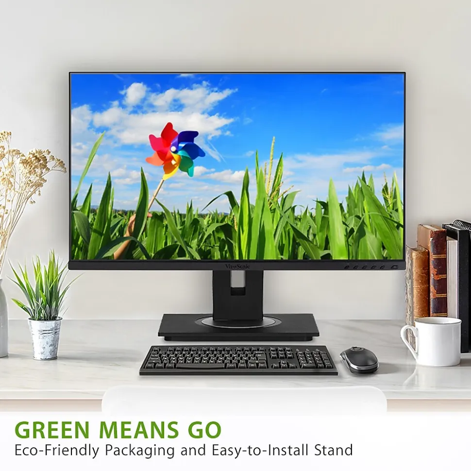 ViewSonic Ergonomic 24" 60 Hz LED Monitor, Black (VG2448A)