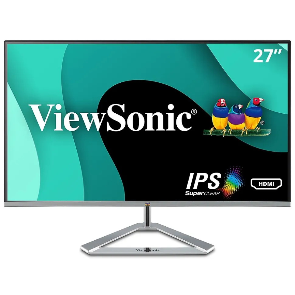 ViewSonic 27" 100Hz LED Monitor, Black/Silver (VX2776-SMHD)