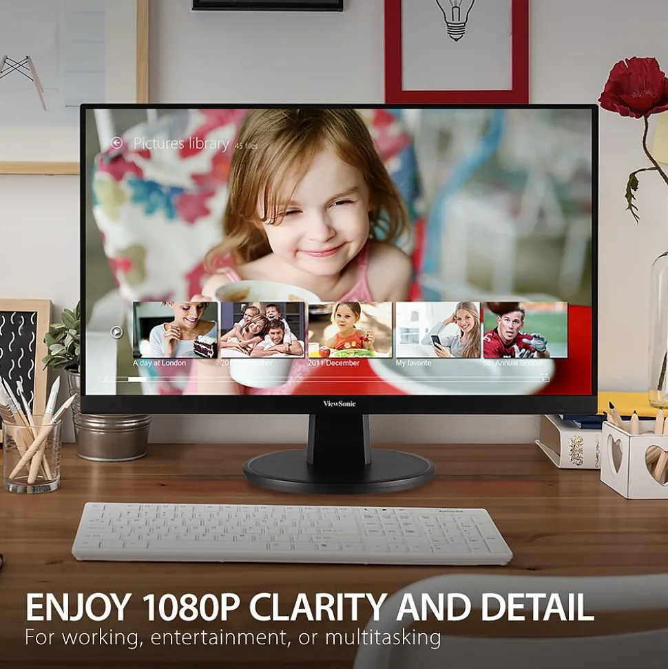 ViewSonic 27" 100Hz LED Monitor, Black (VA2747-MH)