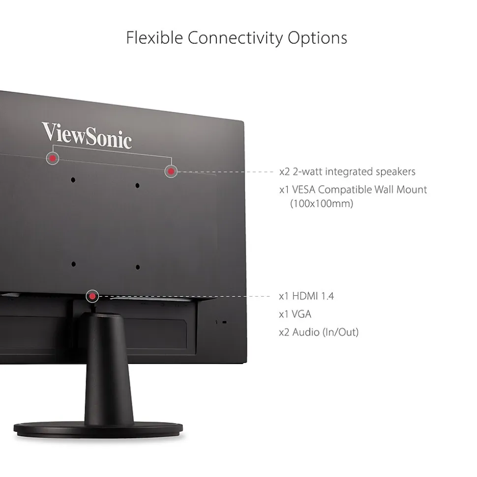 ViewSonic 27" 100Hz LED Monitor, Black (VA2747-MH)