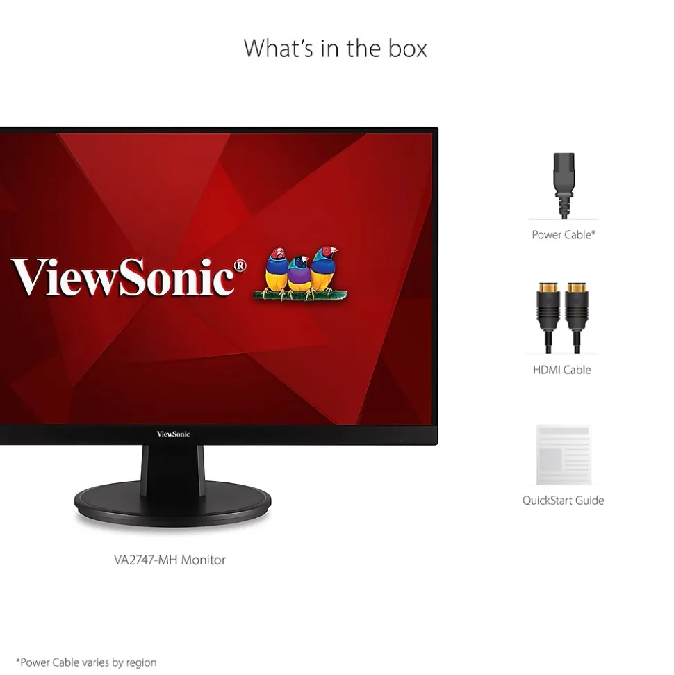 ViewSonic 27" 100Hz LED Monitor, Black (VA2747-MH)