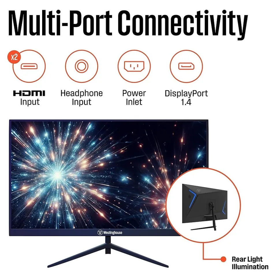 Westinghouse 27" 180 Hz FHD Gaming Monitor, Black (WM27FA9420)