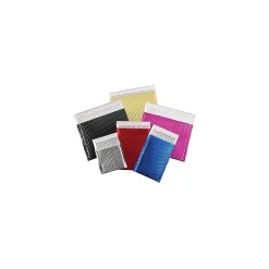 9" x 11-1/2" Black Glamour Bubble Mailer, 100/Carton (GBM0911BK)