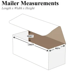 10" x 5" x 5" Corrugated Mailers, 50/Bundle (M1055)