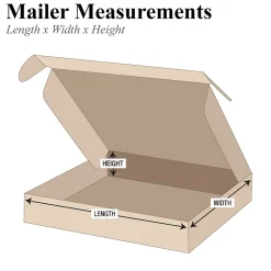 13" x 13" x 3" Deluxe Literature Mailers, 50/Bundle (MFL13133K)