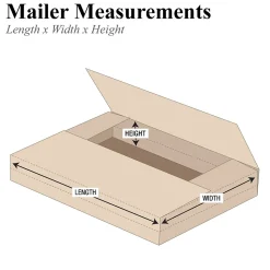 11 1/8" x 8 5/8" x 1", Easy-Fold Mailers, Kraft, 50/Bundle (M1181K)